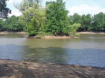 Scheuermühlenteich – östlicher Bereich mit Insel