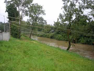 Illerkanal – Höhe Wiblinger Straße, Blick stromaufwärts