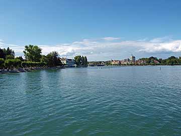 Bodensee (Obersee) – Blick von der Hafenmohle Richtung Seerhein