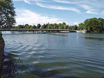 Bodensee (Obersee) – Insel Lindau, Blick auf die Seebrücke