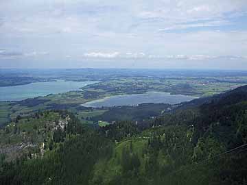 Bannwaldsee – Blick aus südlicher Richtung
