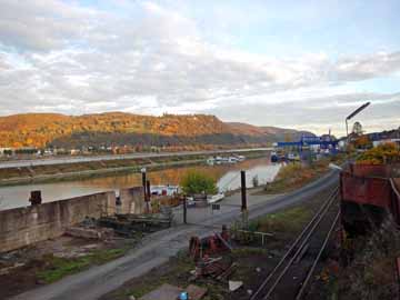 Brohler Hafen – Hafen mit Blick Richtung Rheinbrohl