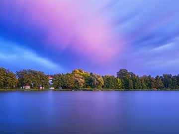Rudower See – Der Rudower See zur Sonnenuntergangszeit