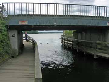 Schwentine – Brücke Höhe Auslauf aus dem Großen Plöner See