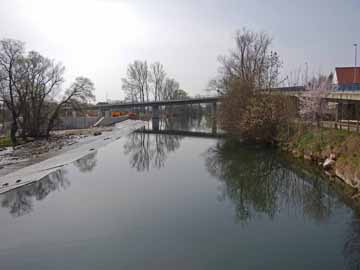 Donau&nbsp;&ndash;&nbsp;Streichwehr Rottenacker, Blick flussaufwärts