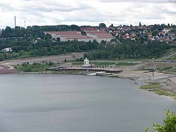 Geiseltalsee – Hafen, Marina Mücheln im Februar 2010