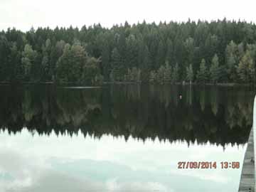 Talsperre Werda – Blick von der Staumauer in den südwestlichen Seebereich