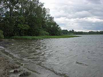 Großer Segeberger See – Höhe Badestelle am Nordostufer