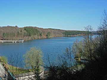 Vorsperre Große Dhünn – Blick von Süden auf die Vorsperre