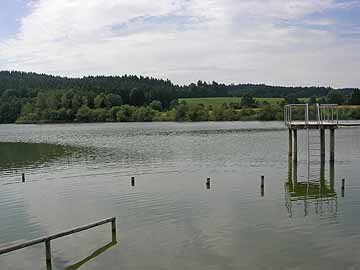 Königseggsee – Badeanstalt am Nordostufer