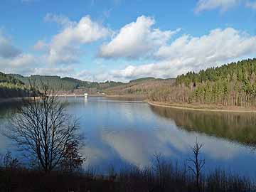 Obernautalsperre – Talsperre im Januar 2014