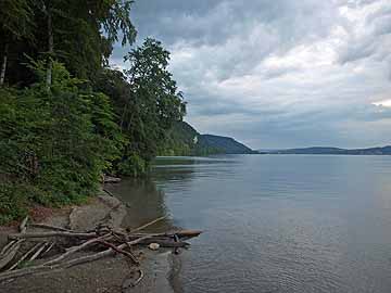 Überlinger See – Marienschlucht, Blick entlang des Südufers