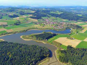 Rettenbacher Stausee – Aufnahme aus nordöstlicher Richtung