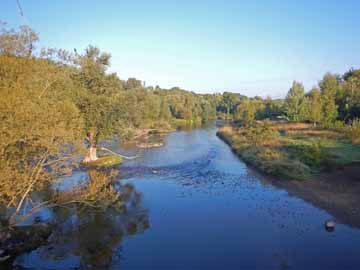 Ruhr – Blick von der Schützenbrücke flussabwärts