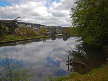 Stausee Ohl-Grünscheid – Kanal kurz vor dem Turbineneinlauf