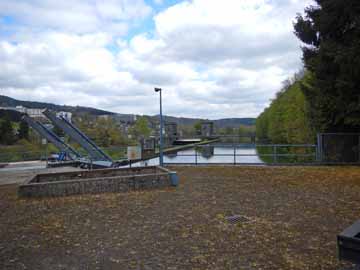 Stausee Ohl-Grünscheid – Blick aus Höhe des Turbinenhauses