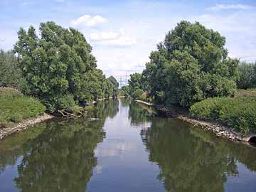 Wupper – Brücke Rheindorf flussaufwärts