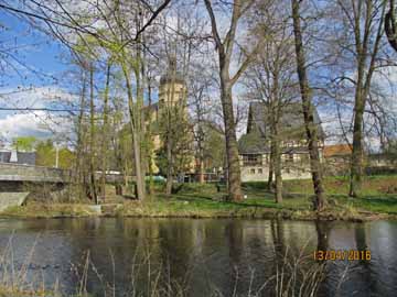 Weiße Elster – oberhalb der Straßenbrücke Kürbitz