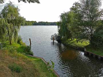Jagowkanal – Kanalende, Blick in den Schlabornsee
