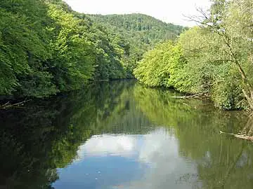 Rur – Fischereigrenze unterhalb "Grüne Brücke"