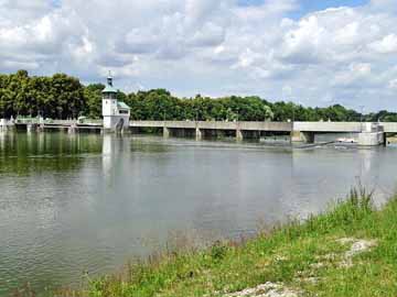 Lech – Fischereigrenze Hochablass in Augsburg