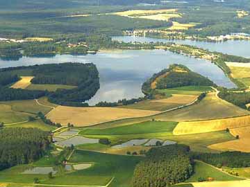 Brückelsee – Blick auf Brückelsee und Murner See (rechts)