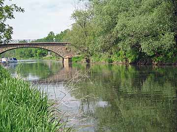 Bode – Blick auf die Steinbrücke Brückenstraße