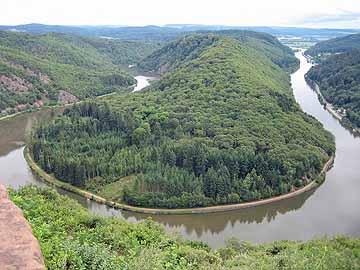 Saar – Saarschleife bei Mettlach