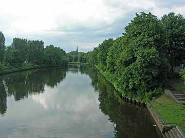 Stadtgraben – Blick von der Puppenbrücke Richtung Norden