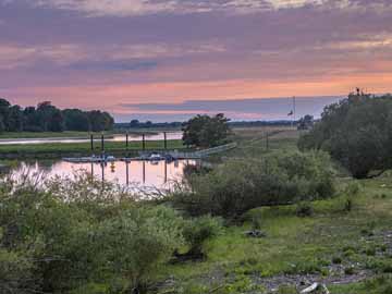 Elbe – Die Elbe bei Cumlosen Höhe THW