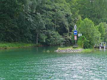 Werbellinkanal – Auslauf am südwestlichen Ende des Werbellinsees