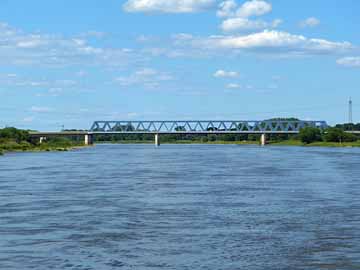 Elbe – Eisenbahnbrücke nördlich Hämerten