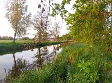 Floßgraben – Kanal, Blick Richtung Gewerbegebiet Gröditz