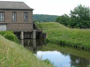 Ehreshovener Stausee – Fischereigrenze obere Schleuse