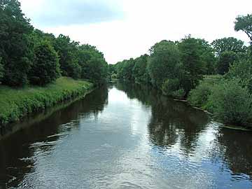 Hase – Blick von der Brücke Bokeloh flussabwärts