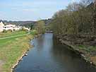 Agger – Blick von der Straßenbrücke K25, flussaufwärts