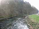 Agger – Blick von der Holzbrücke Im Auel flussabwärts