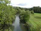 Agger – Brücke Cyriax (Schulzentrum), Blick flussaufwärts