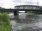 Ems – Blick flussaufwärts auf die Brücke der L40