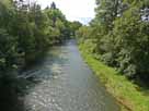 Agger – Fußgängerbrücke Broich, Blick flussabwärts