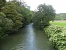 Agger – Fußgängerbrücke Gut Eichthal, Blick flussaufwärts