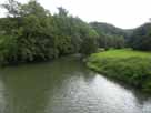 Agger – Fußgängerbrücke Gut Eichthal, Blick flussabwärts