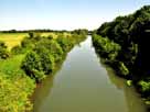 Lippe – Brcke Münsterstraße, Blick Richtung Wehr Heesen