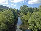 Sieg – Blick von der Brücke Herrenwiese, flussabwärts