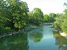 Argen – Blick flussaufwärts Richtung Laimnau