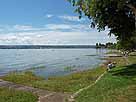 Bodensee (Obersee) – Freibad Horn, Blick Richtung Konstanzer Trichter