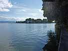 Bodensee (Obersee) – Blick von Osten auf die Insel Lindau