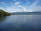 Bodensee (Obersee) – Blick von der Seebrücke Richtung Reutiner Bucht