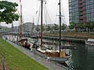 Kieler Hafen – Germaniahafen, Blick Richtung Hörnbrücke