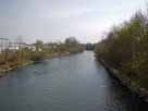 Donau&nbsp;&ndash;&nbsp;Blick von der Brücke Angerweg flussabwärts